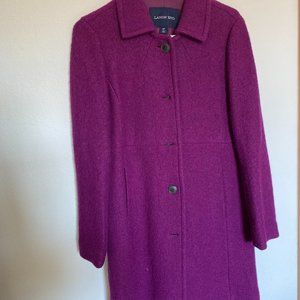 Lands End Boucle Wool Coat